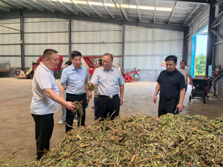 农业厅农机处党委书记一行 莅临时瑞来公司指导工作