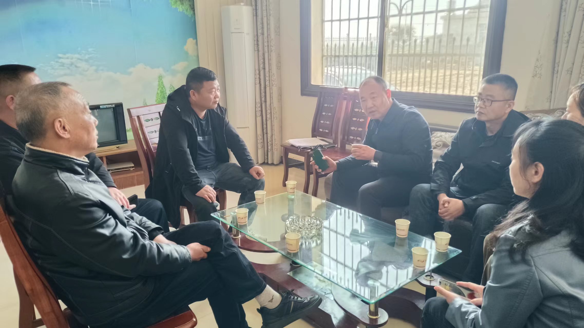 屈原管理区畜牧水产服务中心主要领导和专业技术人员
